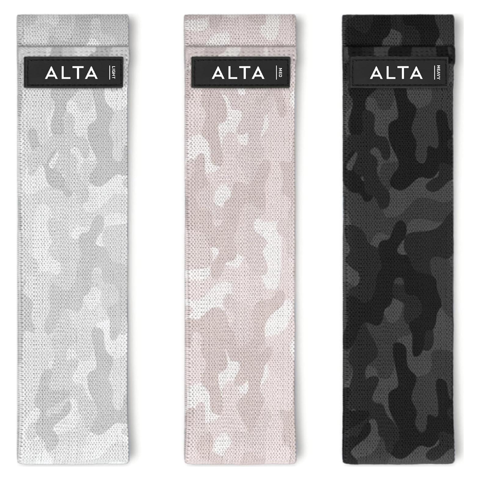 Bandas de Resistencia ALTA para Mujeres - 3 Niveles Camo