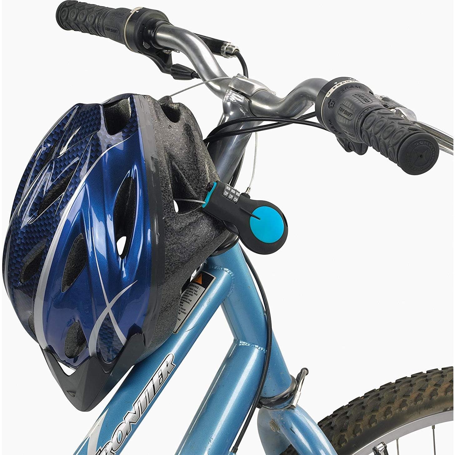 Candado TSA Lewis N. Clark con Cable de Acero 76.2cm Azul