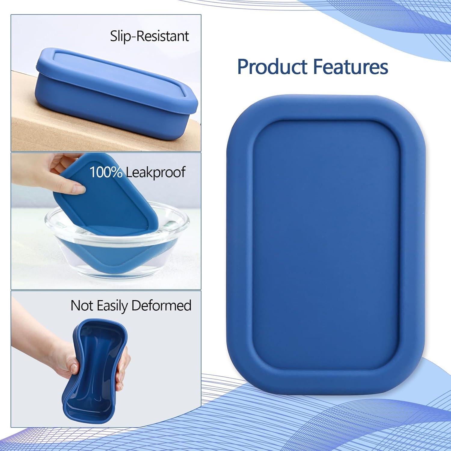 Porta Jabón de Silicona PUTING Azul 14.9x9.9cm para Viaje