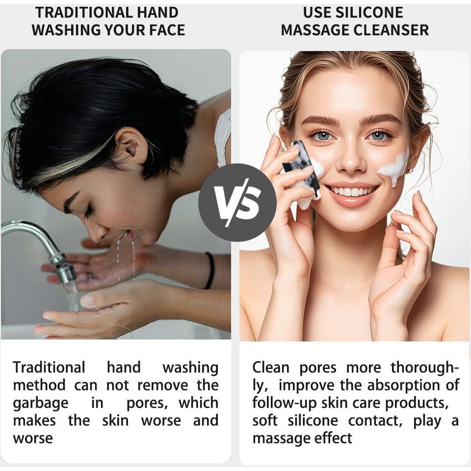 Cepillo Facial de Silicona XIAOZHIHUI Grande 1262 Cerdas Suaves