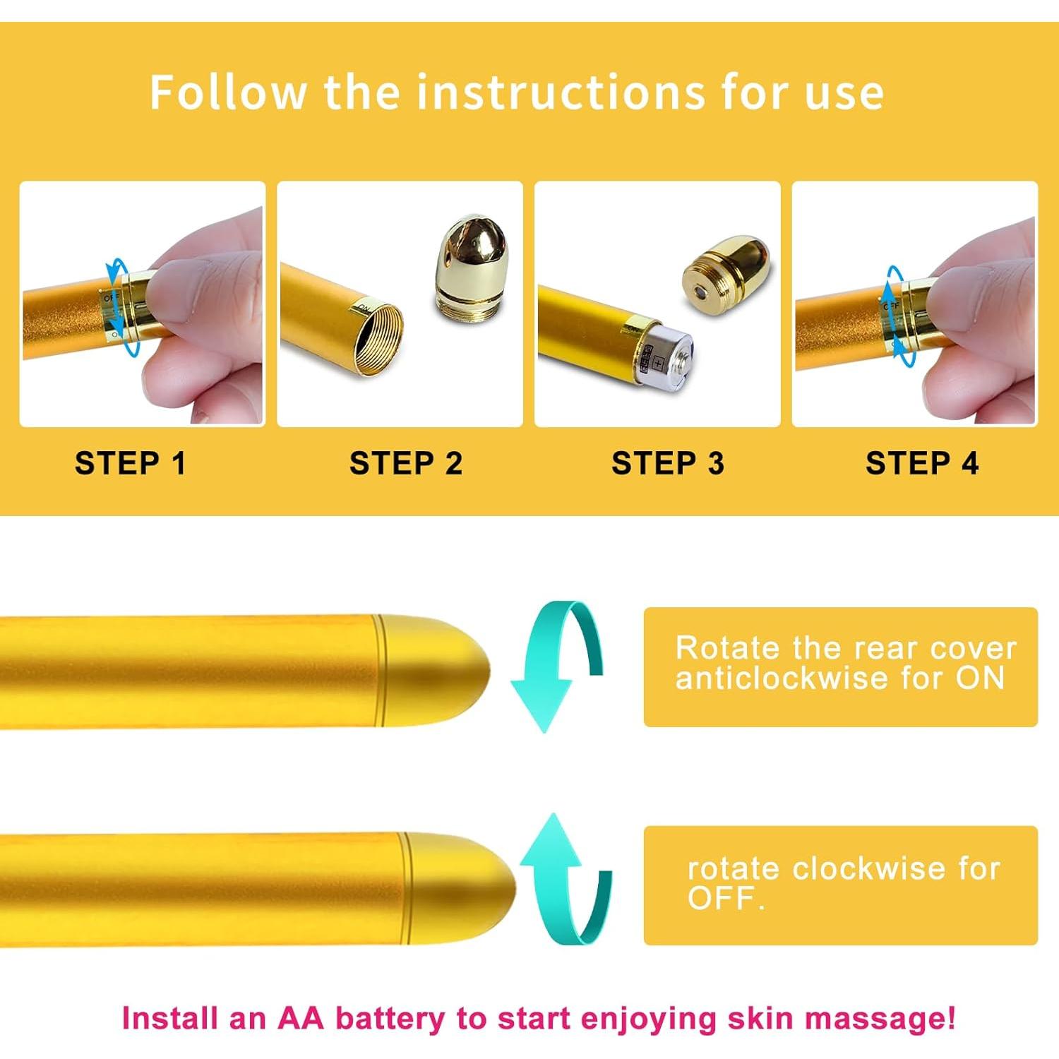 Masajeador Facial Eléctrico 2 en 1 Xunmei - Barra en T y Rodante 3D
