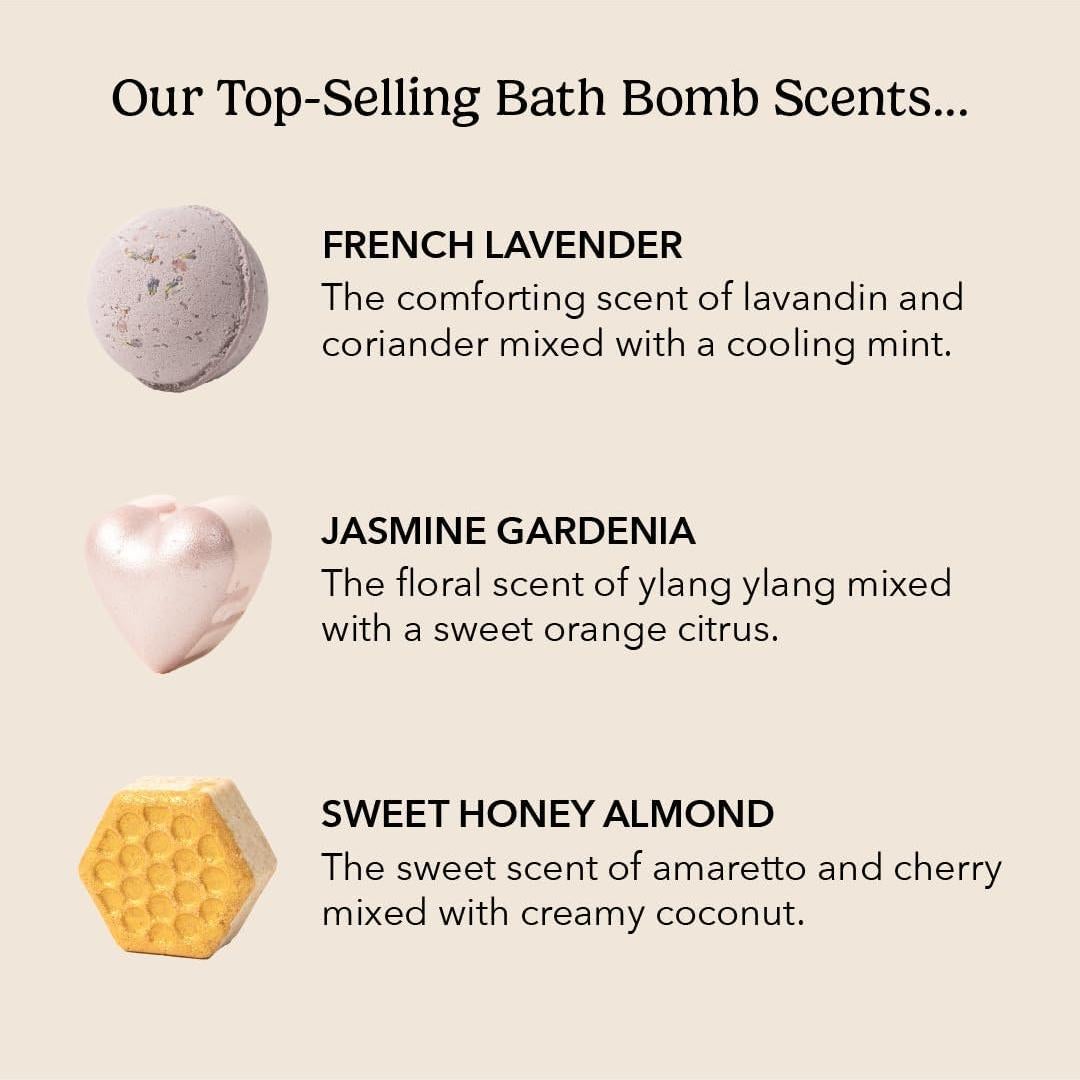 Bomba de Baño Espumosa Pacha Soap Co. Paquete de 3 Aromas Naturales