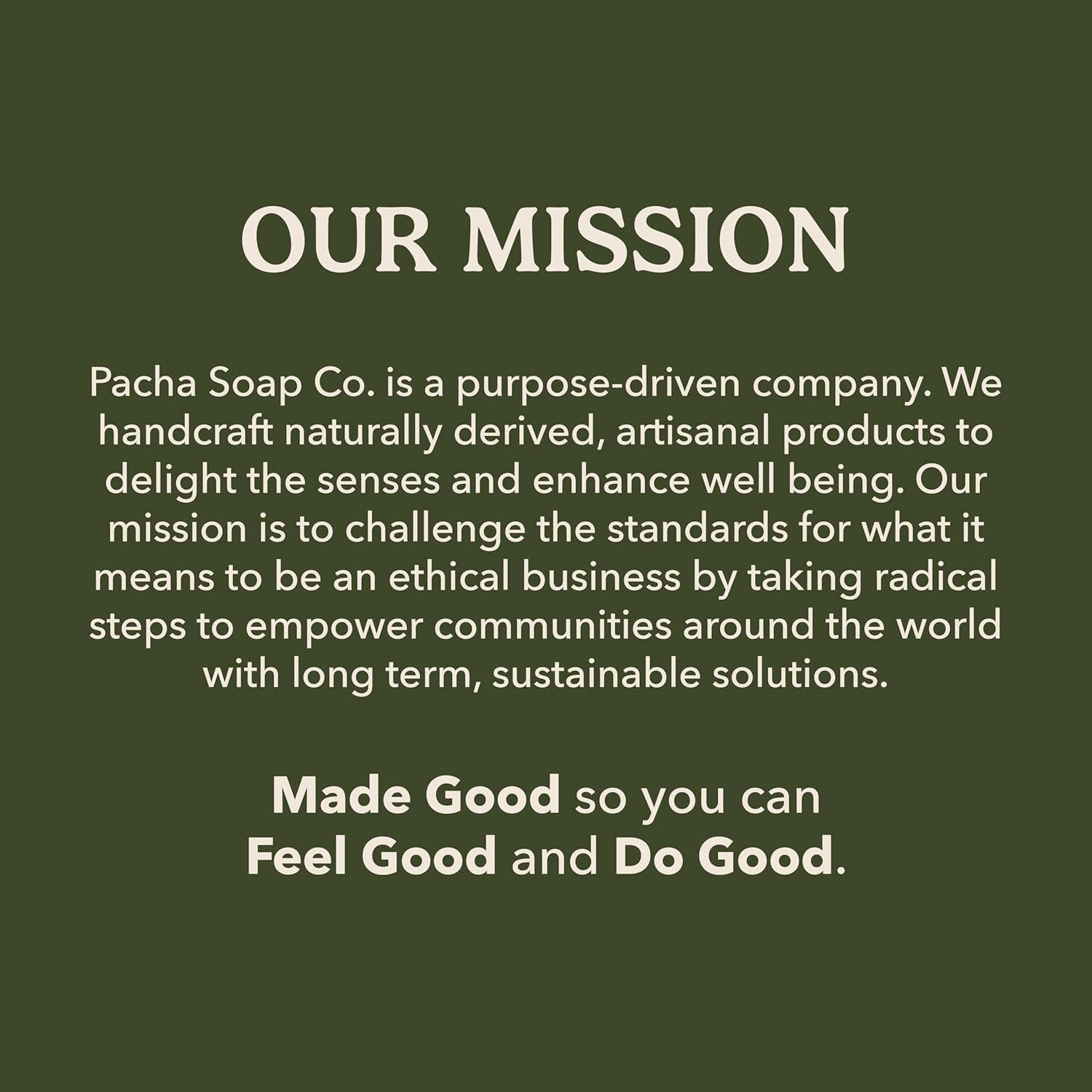 Bomba de Baño Espumosa Pacha Soap Co. Paquete de 3 Aromas Naturales