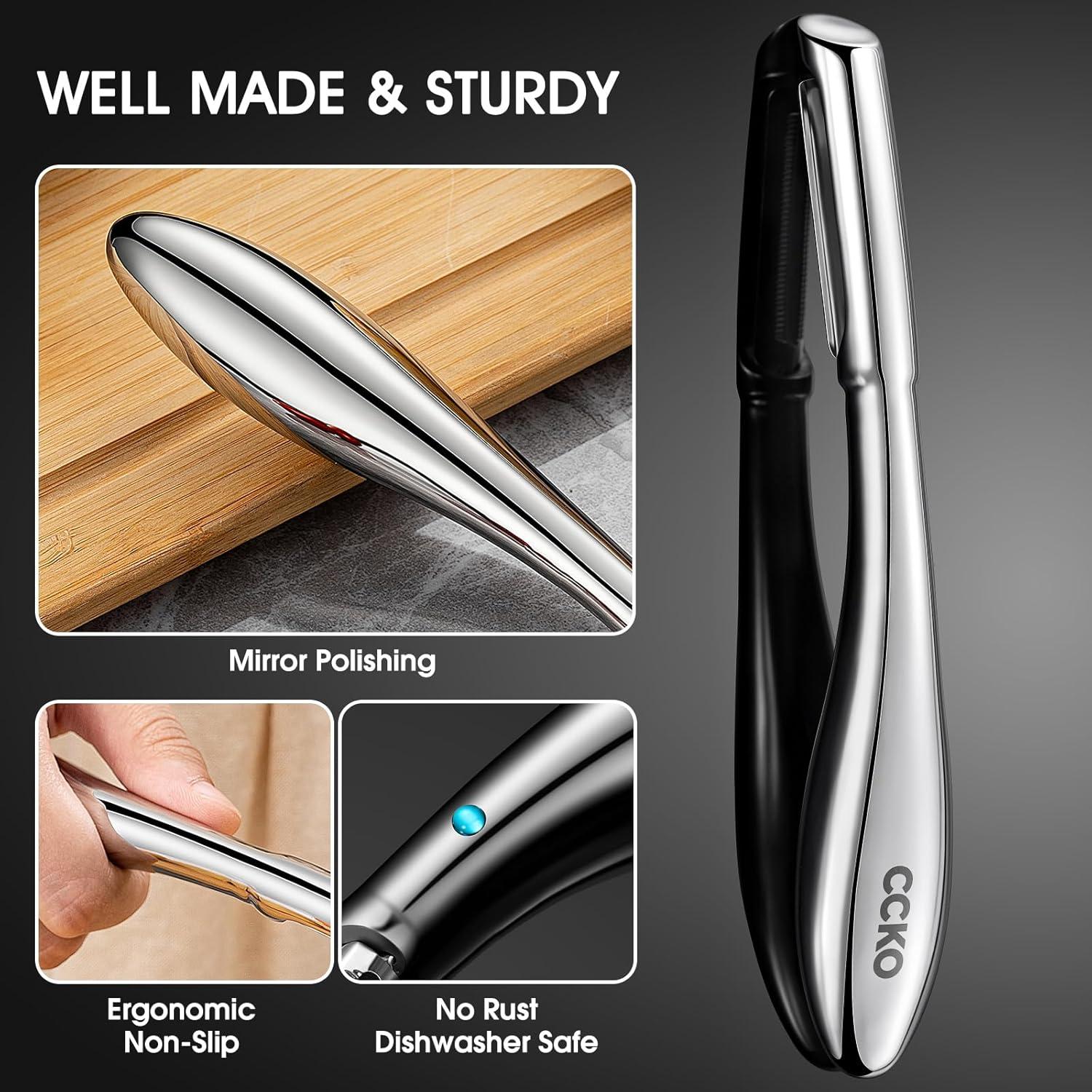 Pelador de Verduras CCKO I-Peeler Acero Inoxidable 10 Años Sin Óxido