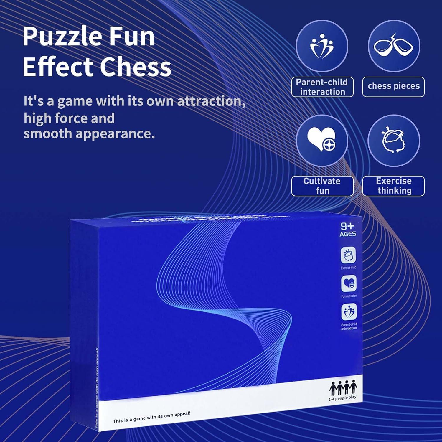 Juego de Ajedrez Portátil Rytopt con Bolsa de Almacenamiento