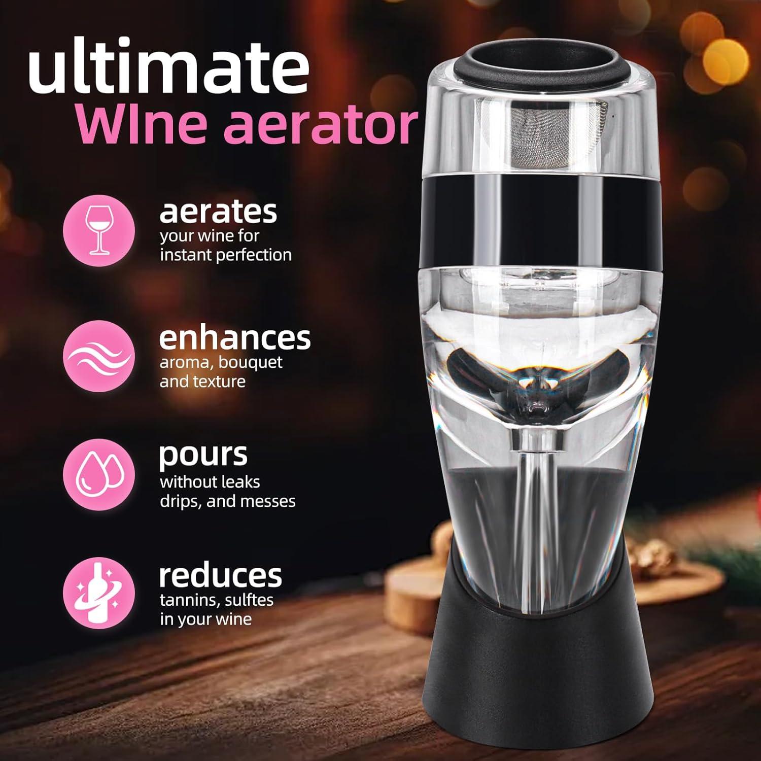 Aerador de Vino D&Slifei Modelo DS-100 - Mejora Sabores Rápido