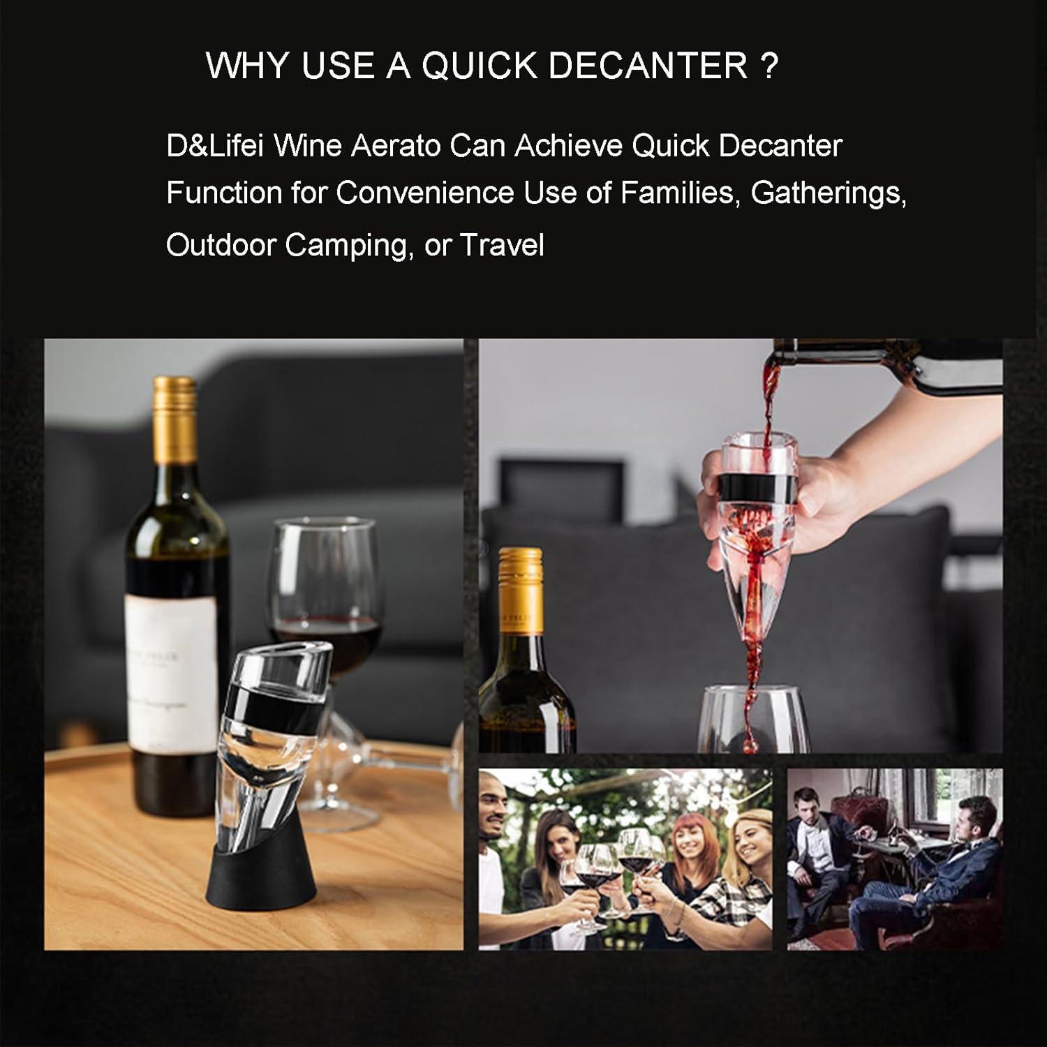 Aerador de Vino D&Slifei Modelo DS-100 - Mejora Sabores Rápido