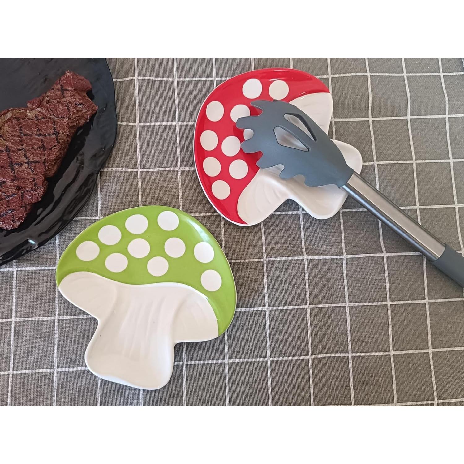 Reposapucheros de Cerámica Verde TOPYOKK Diseño Hongo