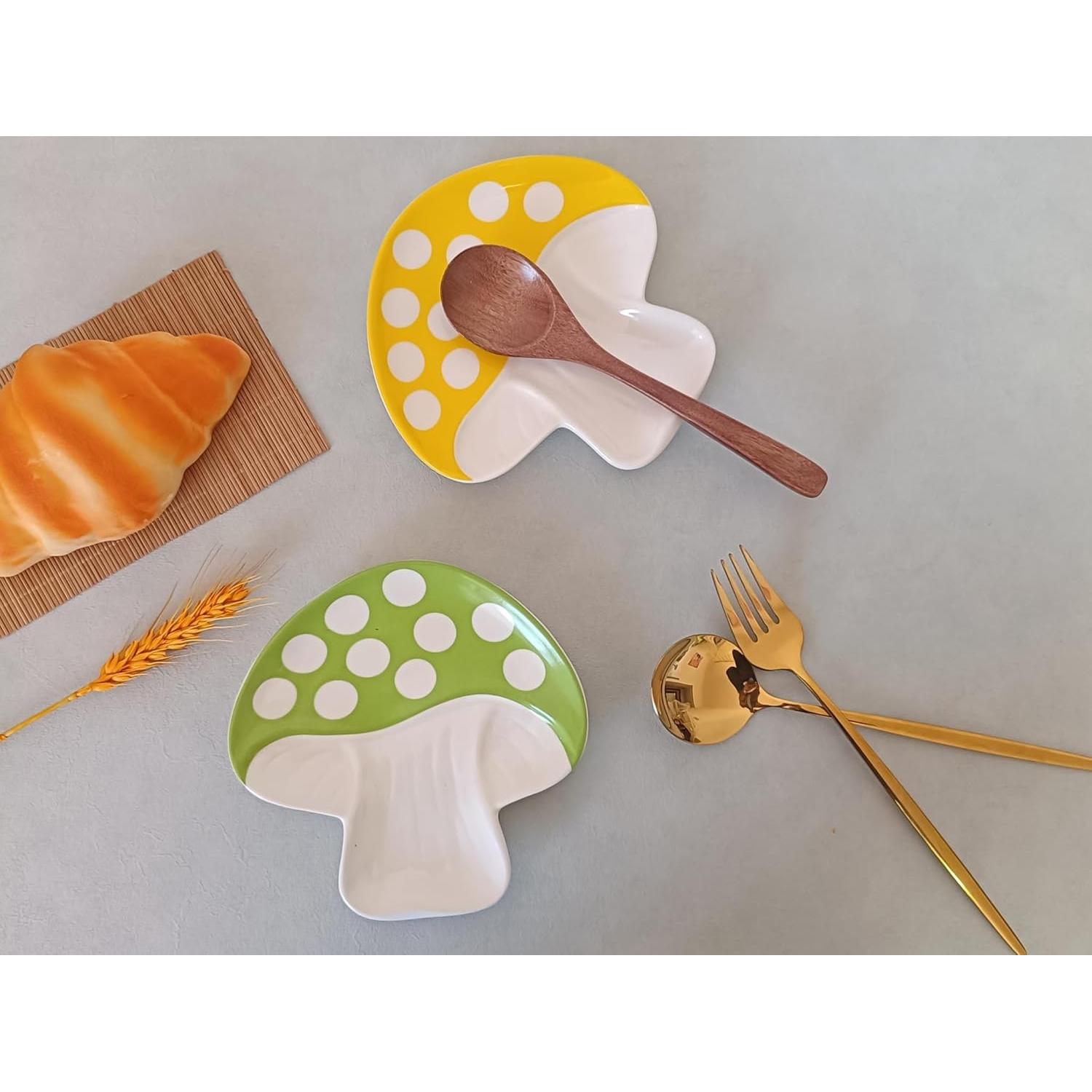 Reposapucheros de Cerámica Verde TOPYOKK Diseño Hongo