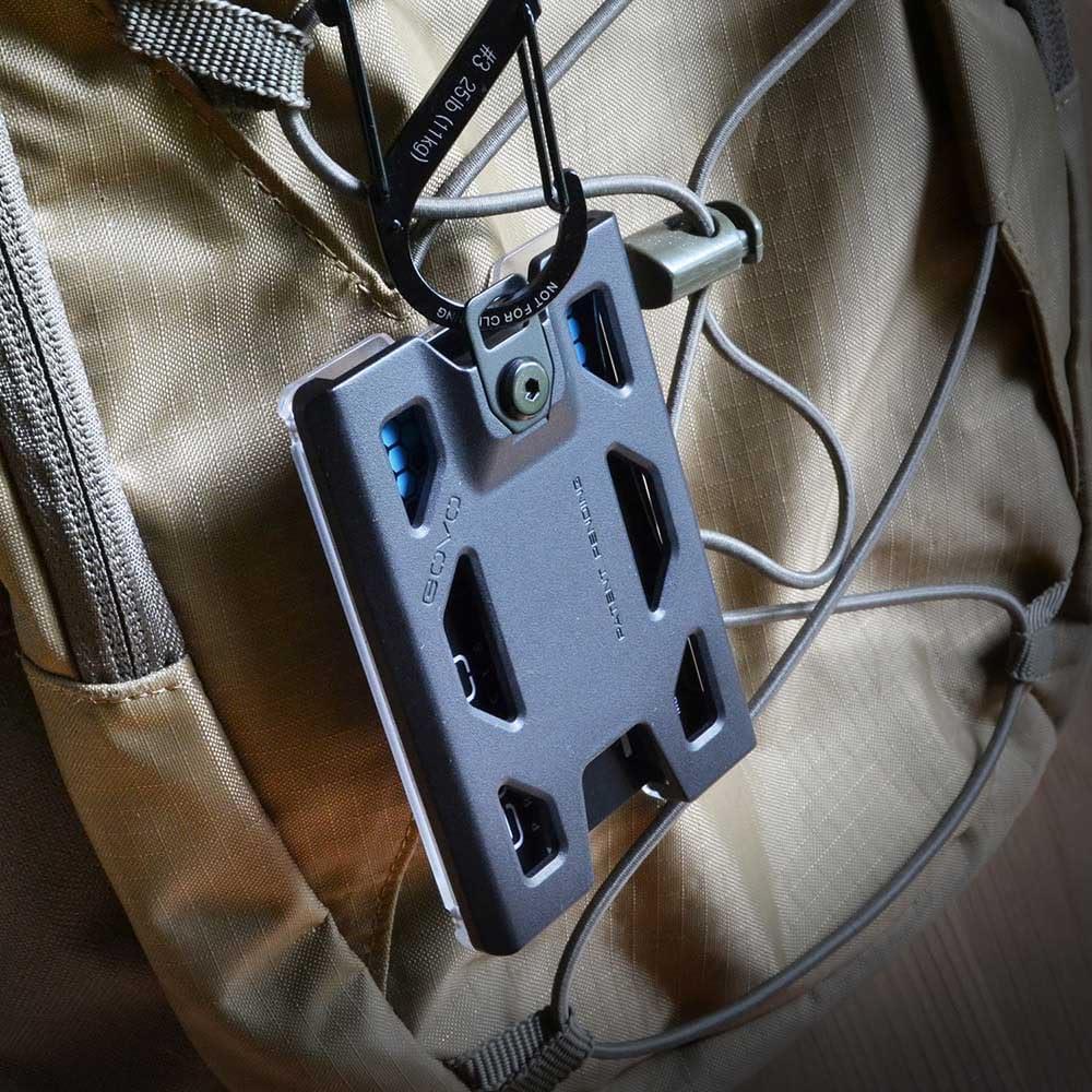 Soporte de Insignia GOVO T4 Sin Clip - Policarbonato Negro