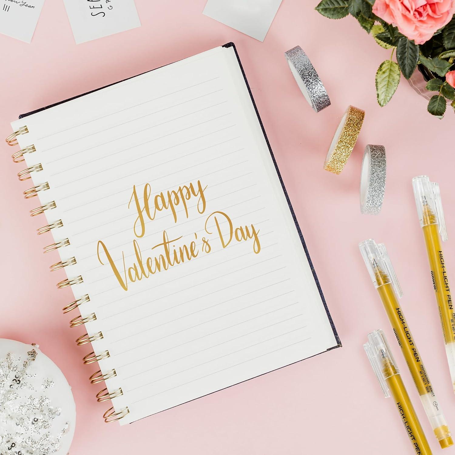 Set de Bolígrafos de Gel Dorados Qionew 1.0mm - 4 Unidades