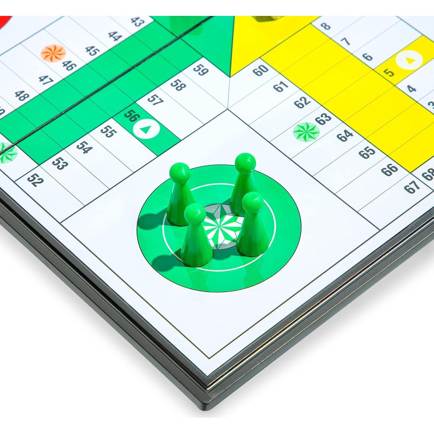 Juego de Mesa Plegable Magnético Ludo - 24.8 cm - 2 a 4 Jugadores