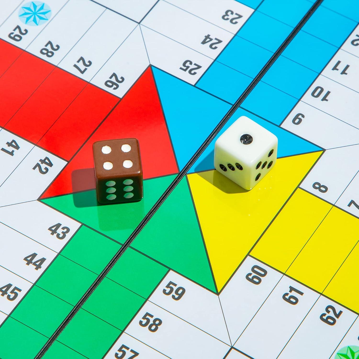 Juego de Mesa Plegable Magnético Ludo - 24.8 cm - 2 a 4 Jugadores