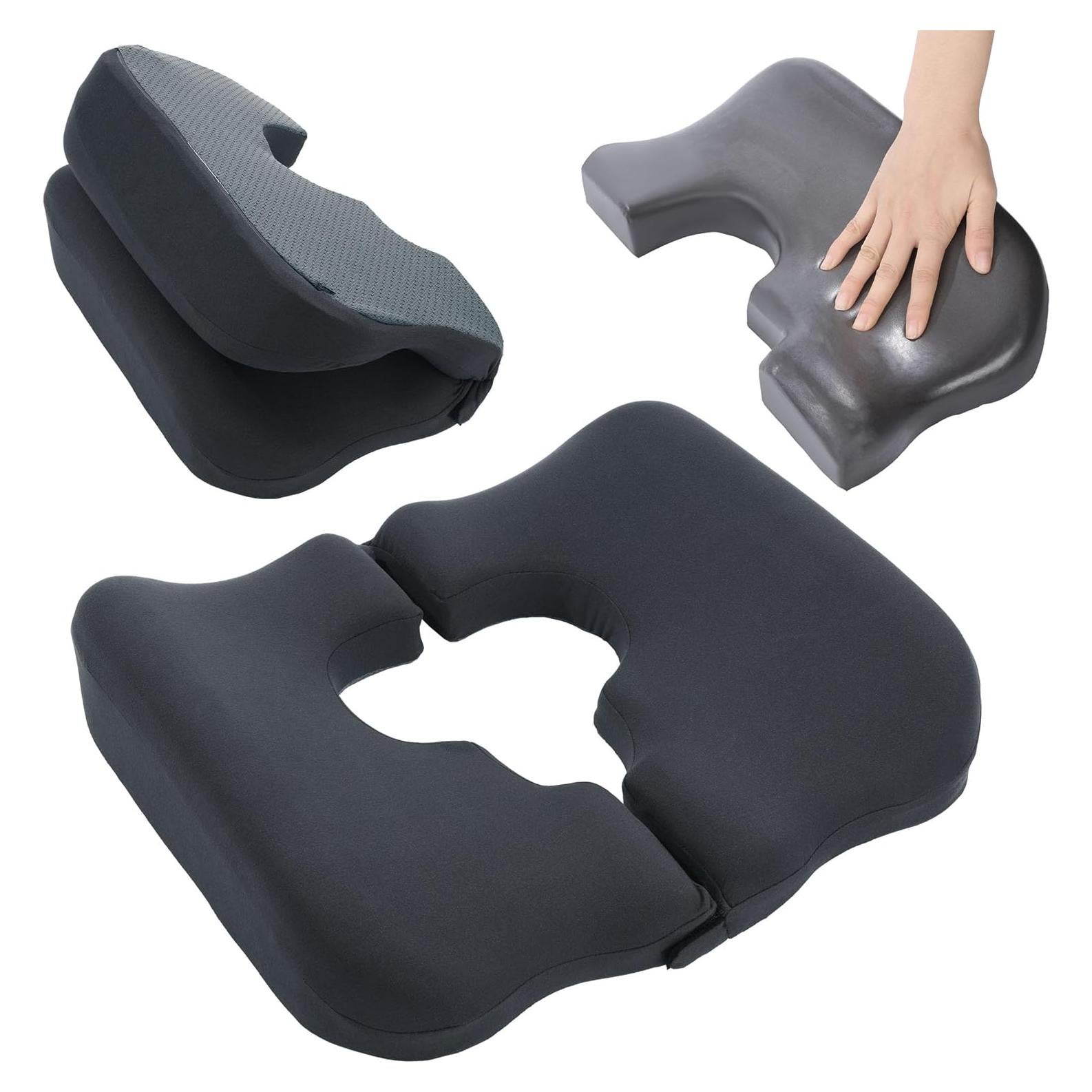 Cojín de Espuma de Memoria HOMBYS para Úlceras - Gris Oscuro