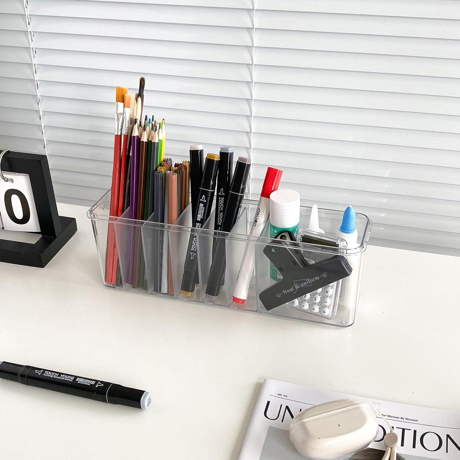 Caja Organizadora de Cables Yesesion 7 Compartimentos Transparente