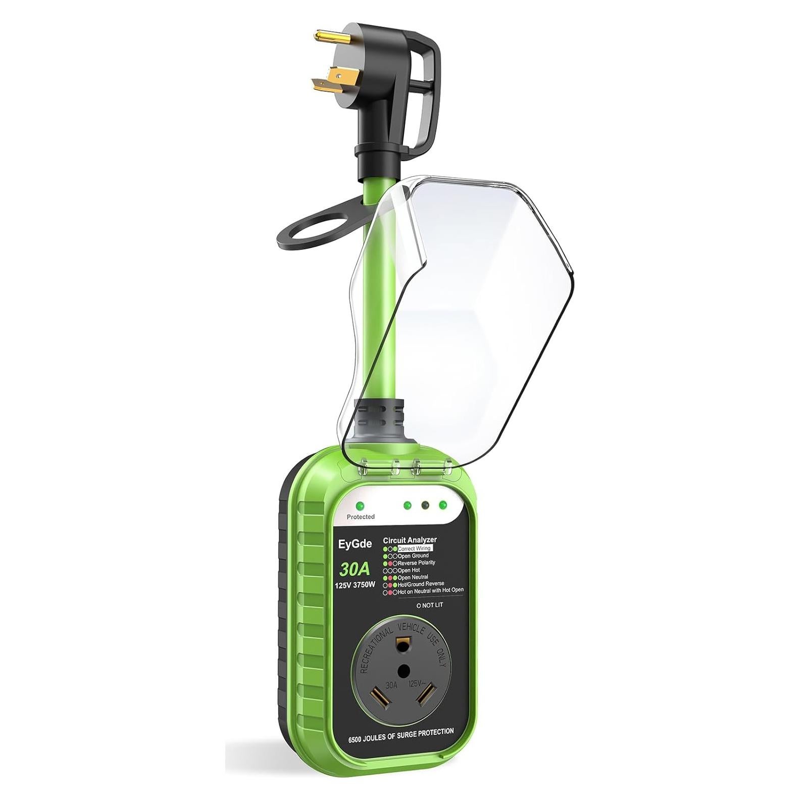 Protector de Sobretensión EyGde 30A con Cubierta Impermeable