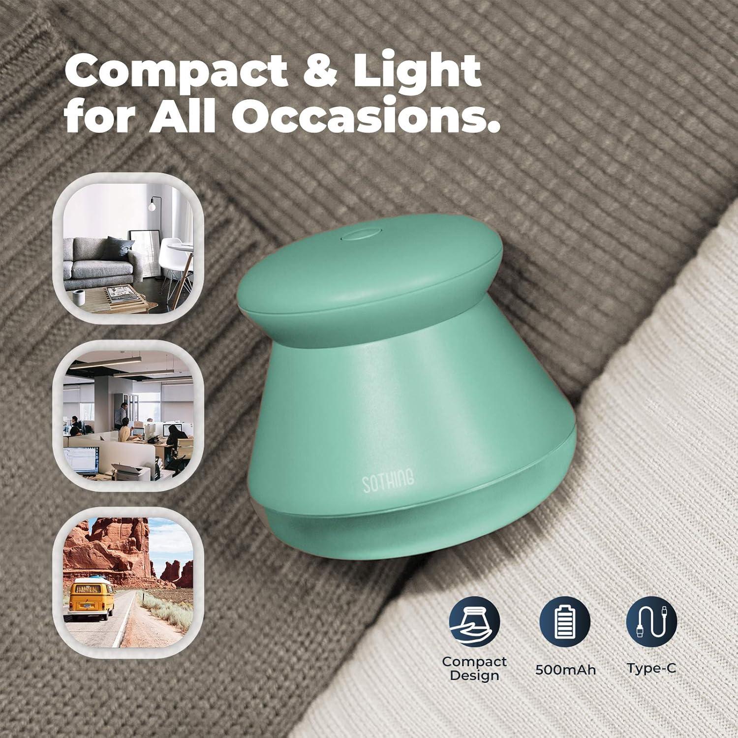 Raspador de Tela Sothing Recargable Verde 6 Cuchillas 13.4 cm