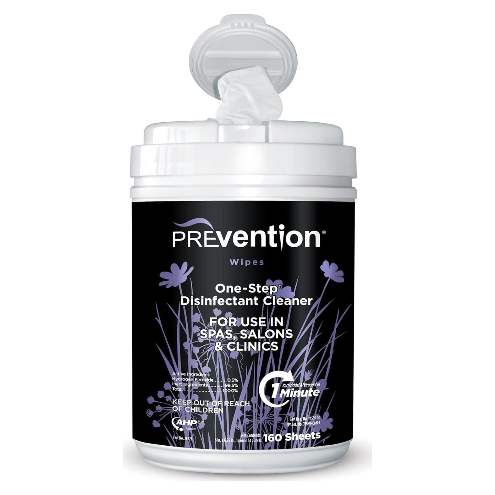 Toallitas Desinfectantes Prevention - 160 Unidades para Limpieza