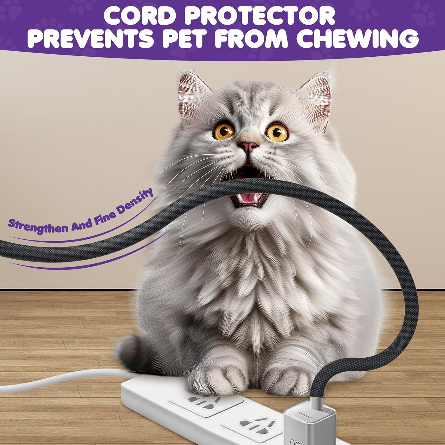 Protector de Cable Flexible 2.0m Negro - UO-Single Cord Protector