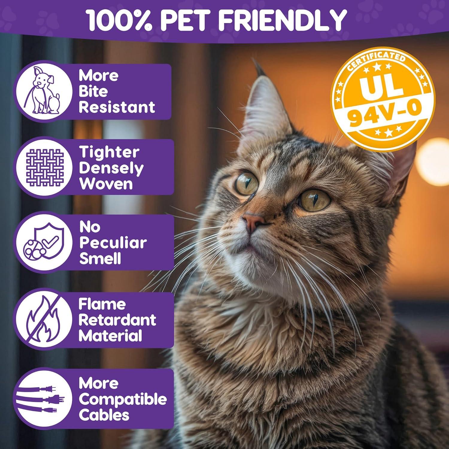 Protector de Cable Flexible 2.0m Negro - UO-Single Cord Protector