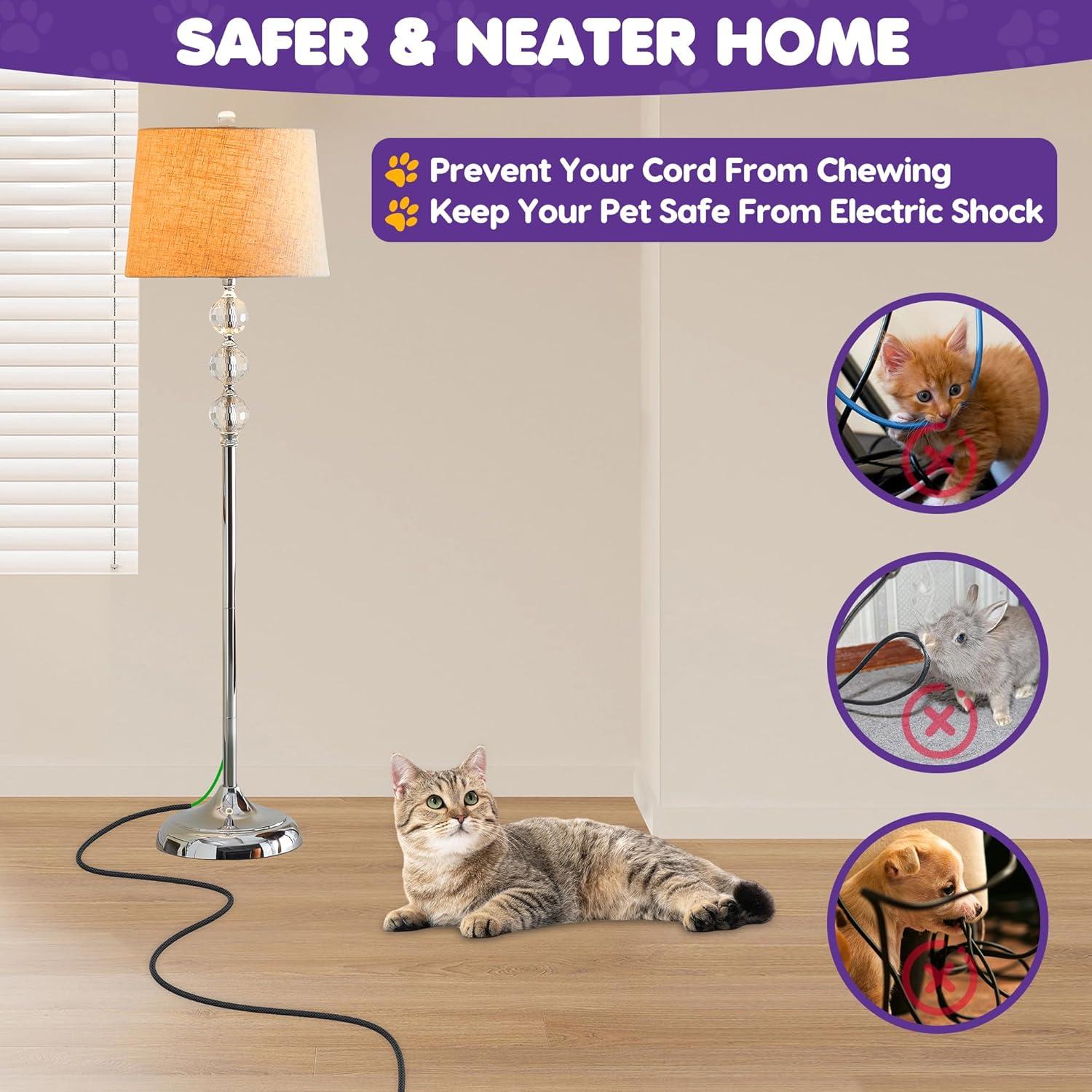 Protector de Cable Flexible 2.0m Negro - UO-Single Cord Protector