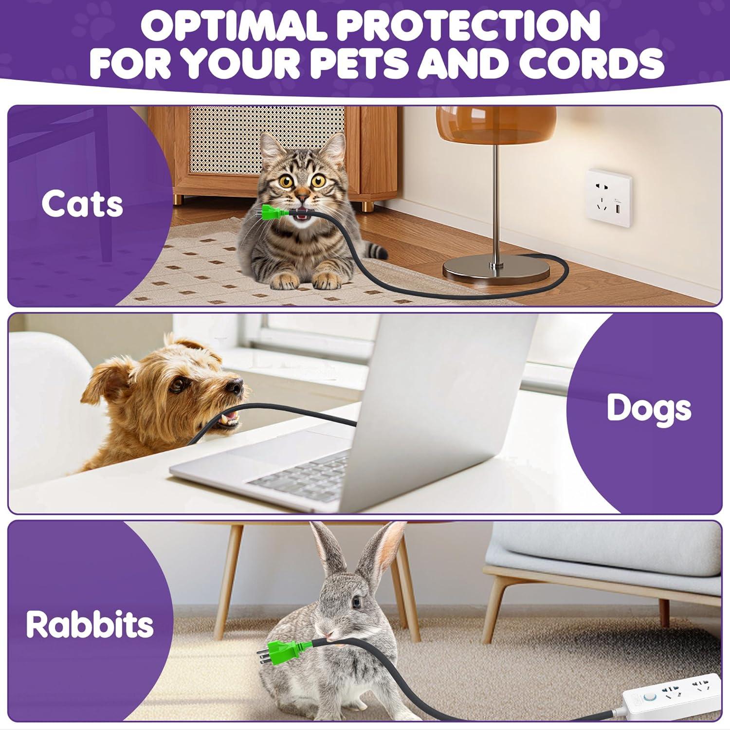 Protector de Cable Flexible 2.0m Negro - UO-Single Cord Protector