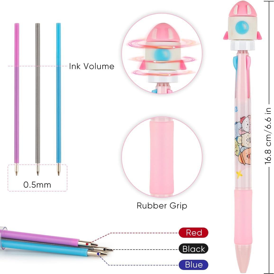 Set de 24 Bolígrafos Fidget Spinner Multicolor PGPBW 0.5mm