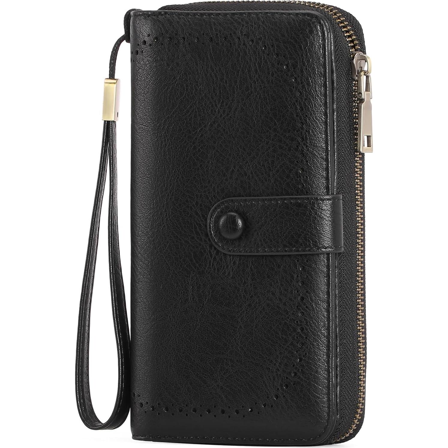 Cartera de Cuero para Tarjetas de Crédito GAEKEAO Mujer RFID