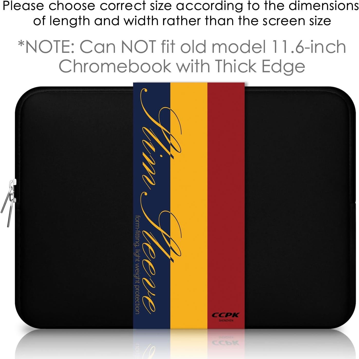 Funda para Laptop CCPK 11.6" Negra - Compatible MacBook y Acer