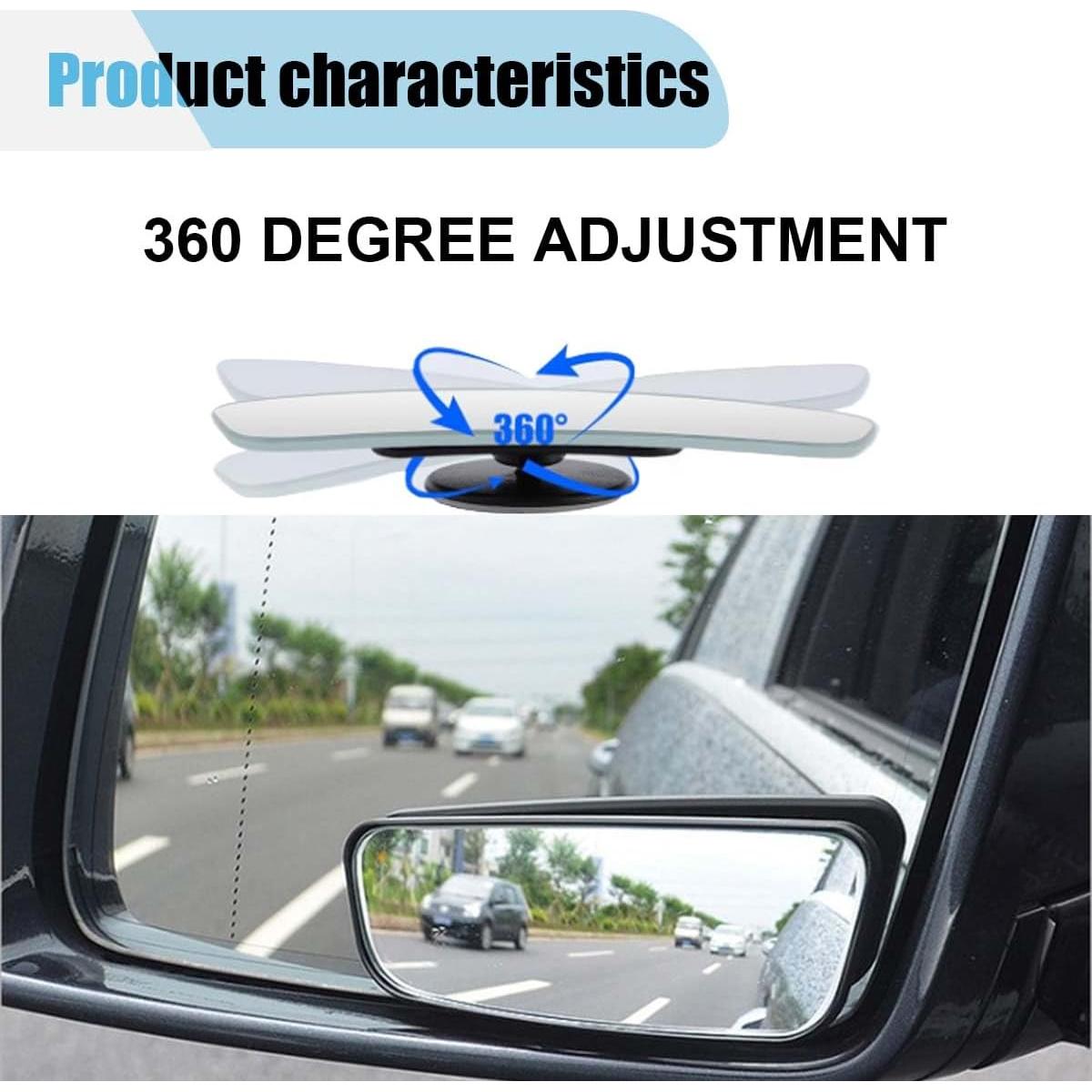 Espejo de Punto Ciego Trasero BDZMC 9.5x3.6cm Antideslumbrante