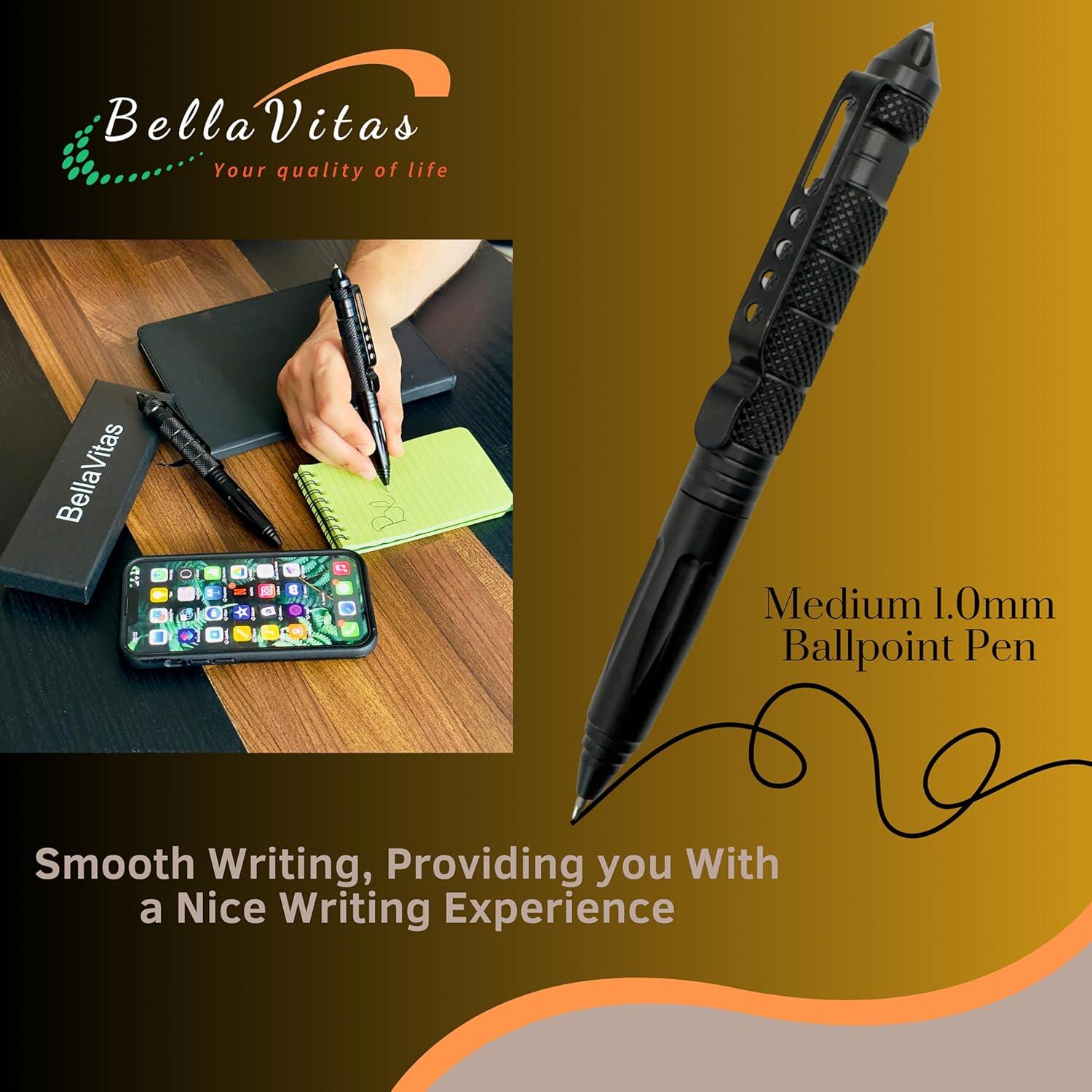 Bolígrafo Táctico Militar BellaVitas con Cuaderno Impermeable