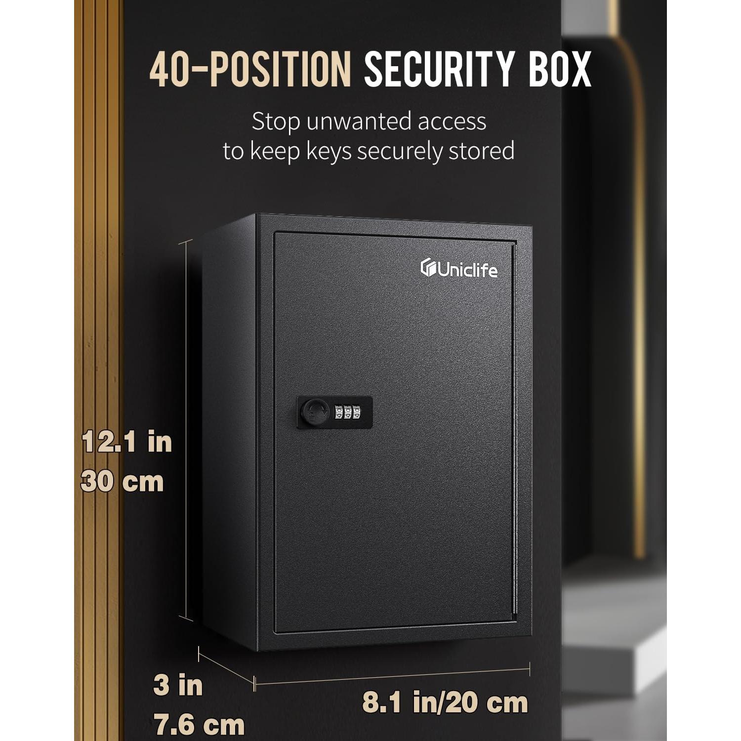 Armario de Llaves Uniclife 40 Posiciones con Cerradura Combinada