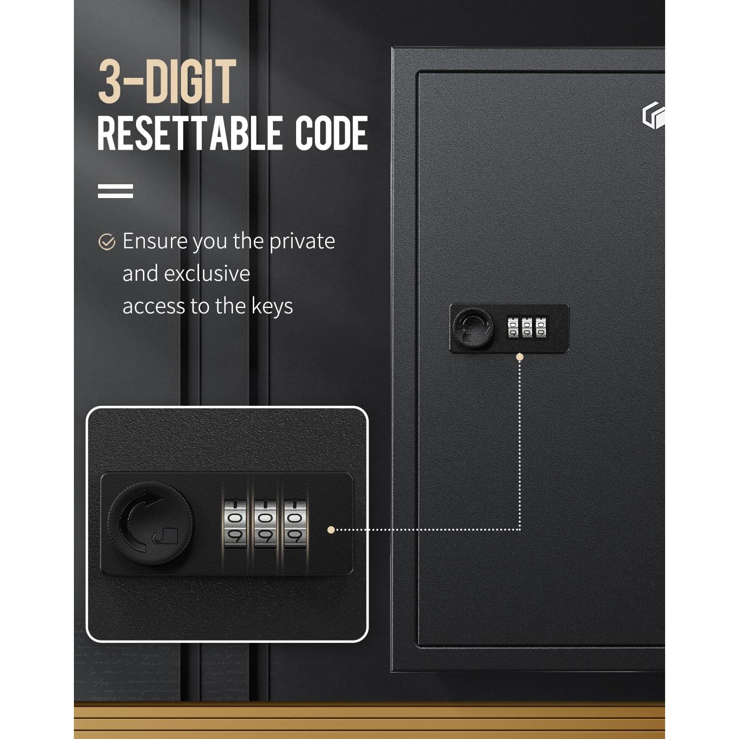 Armario de Llaves Uniclife 40 Posiciones con Cerradura Combinada