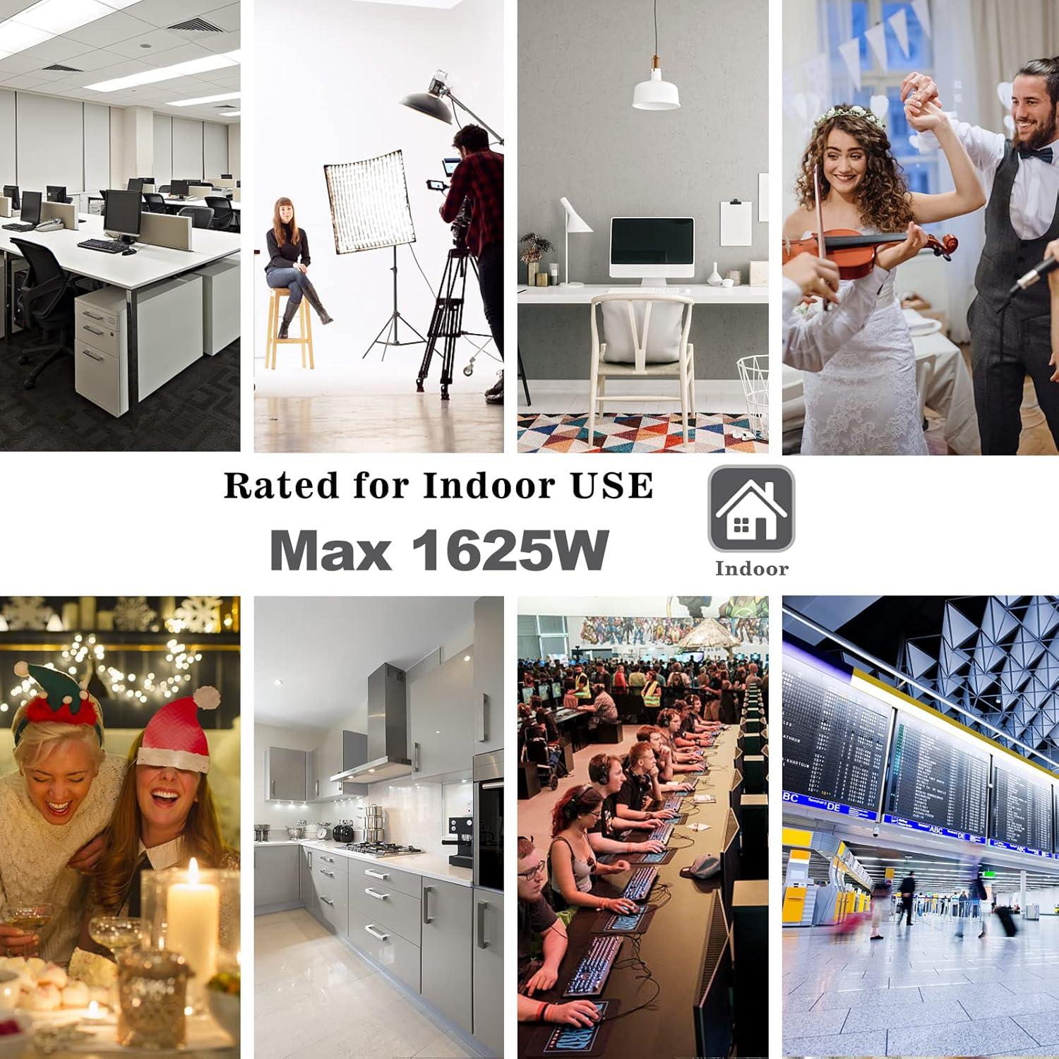 Divisor de Corriente KUNCAN 3 Salidas 0.3m 16AWG 13A Negro