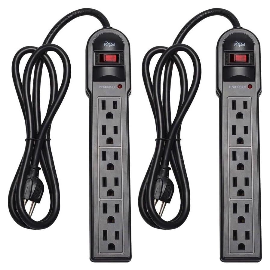 Regleta KMC de 6 Salidas con Protección Sobretensión 900 Julios