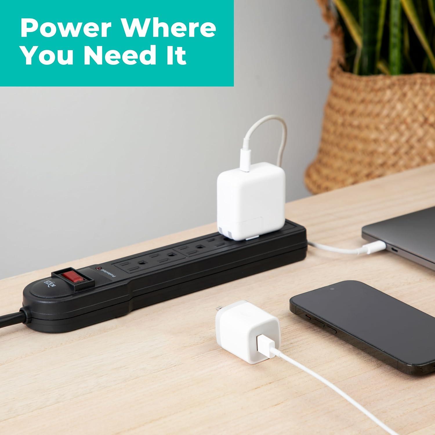 Regleta KMC de 6 Salidas con Protección Sobretensión 900 Julios