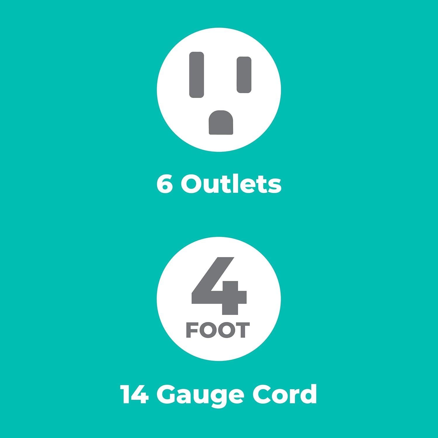 Regleta KMC de 6 Salidas con Protección Sobretensión 900 Julios