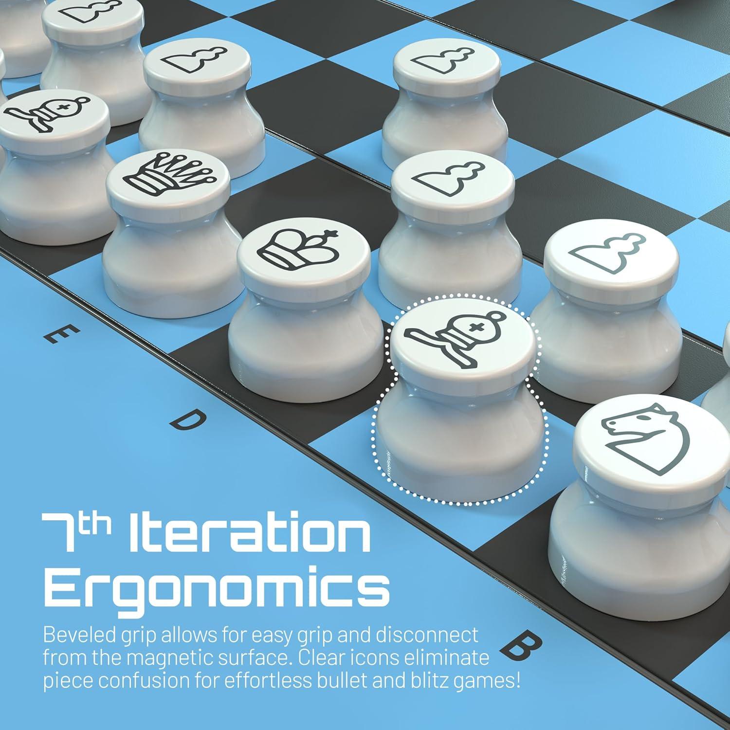 Juego de Ajedrez Magnético VentureBoard 15.24 cm Plegable