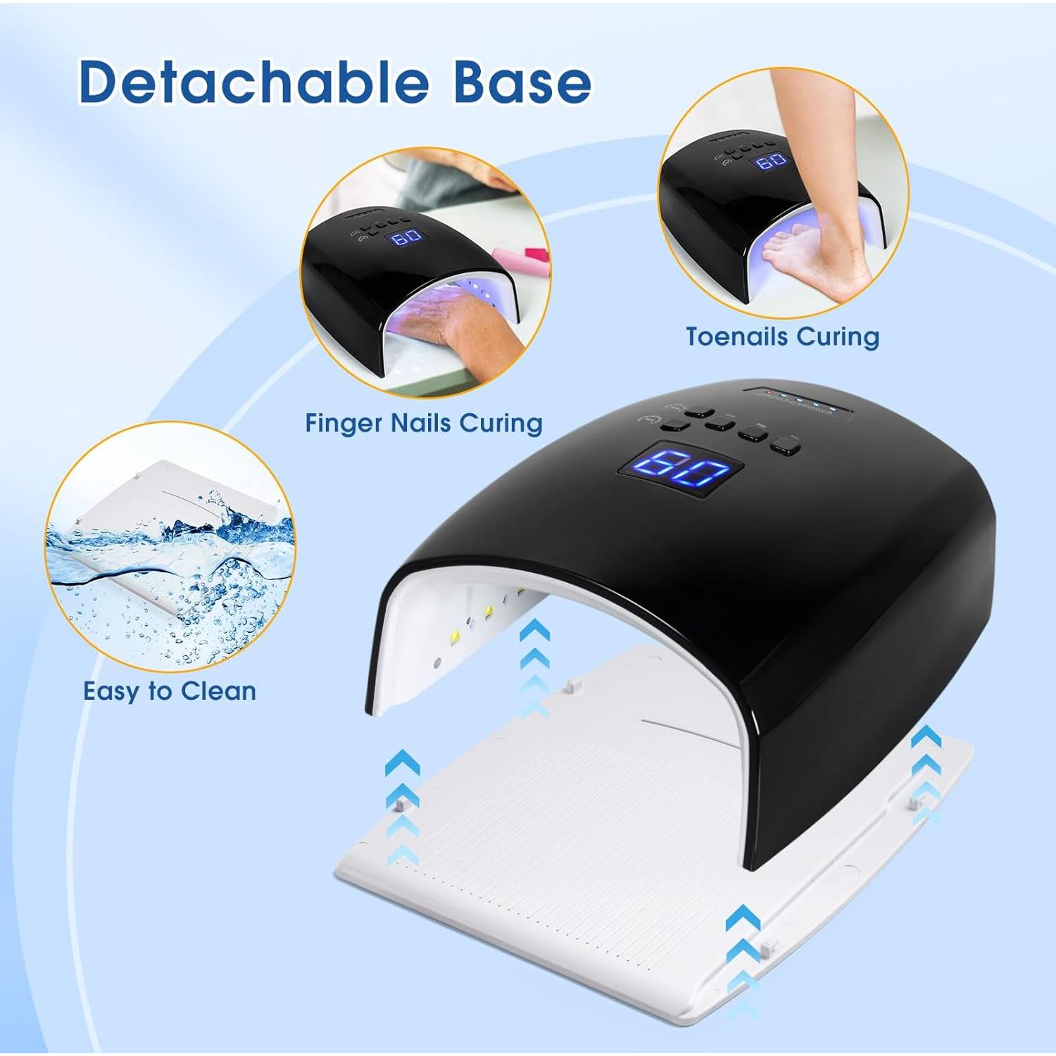 Lámpara UV LED Recargable 48W Liddy Art para Uñas