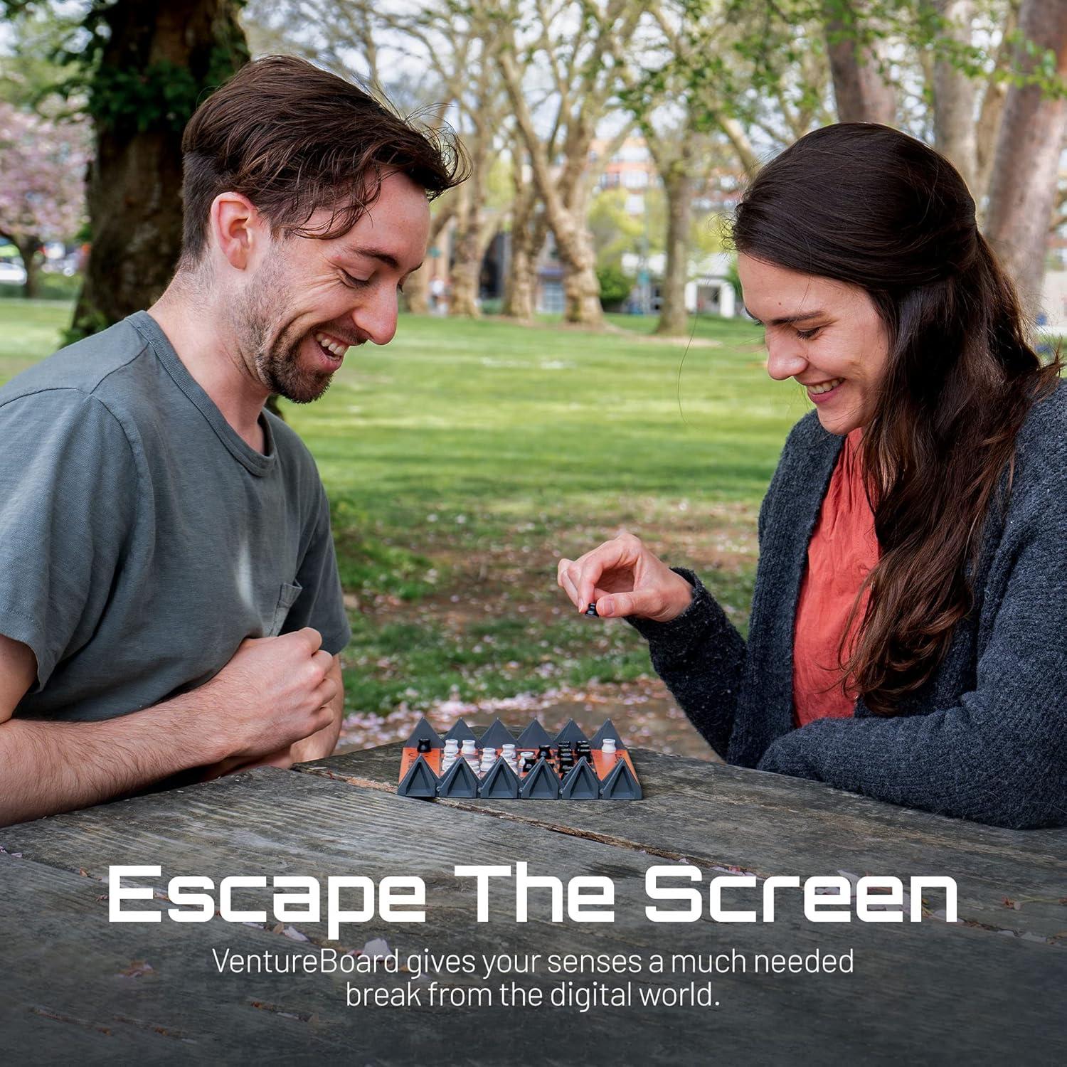 Juego de Ajedrez Magnético VentureBoard 19 cm Plegable Naranja/Gris