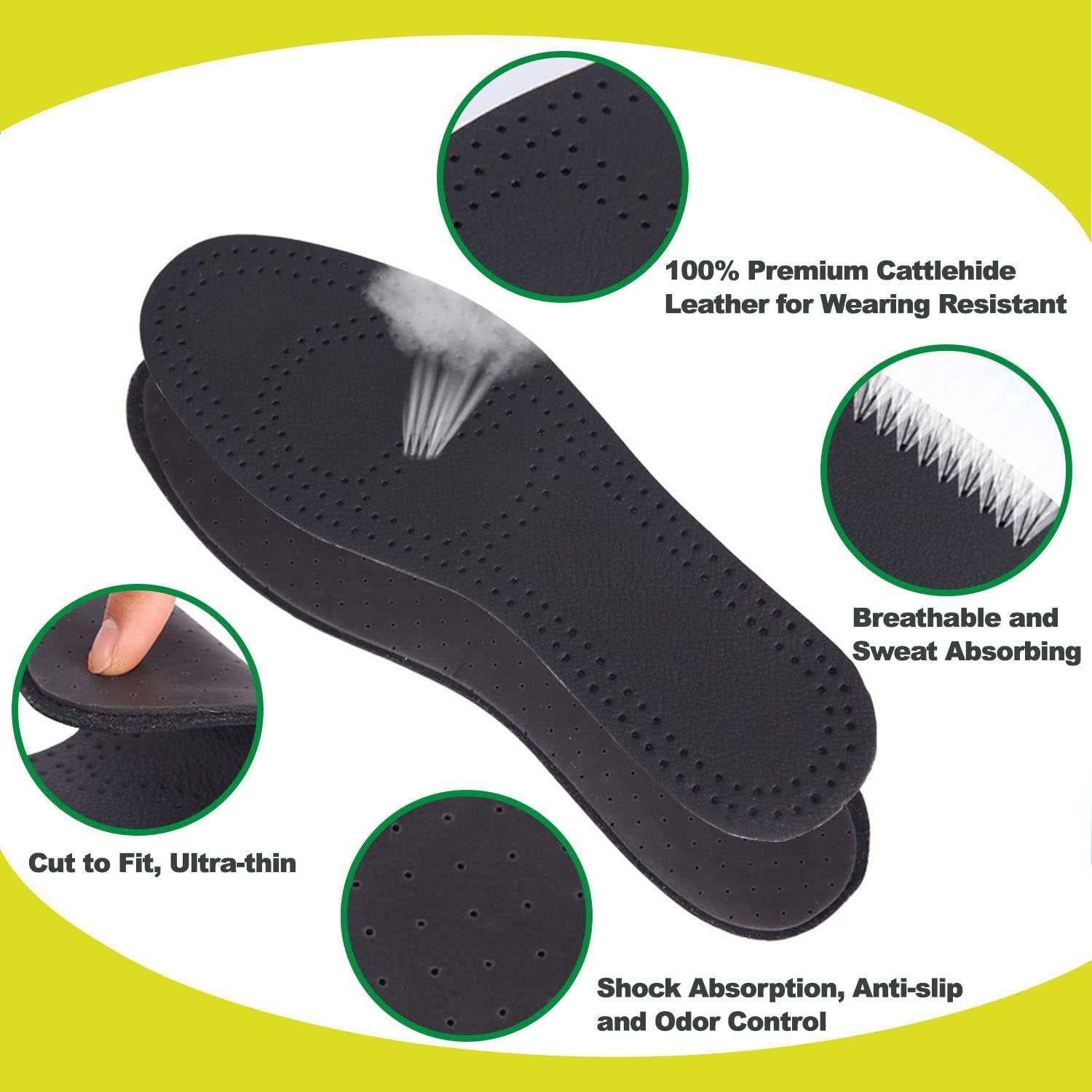 Plantillas de Cuero Bellcon para Mujeres 6-6.5 M US - 3 Pares