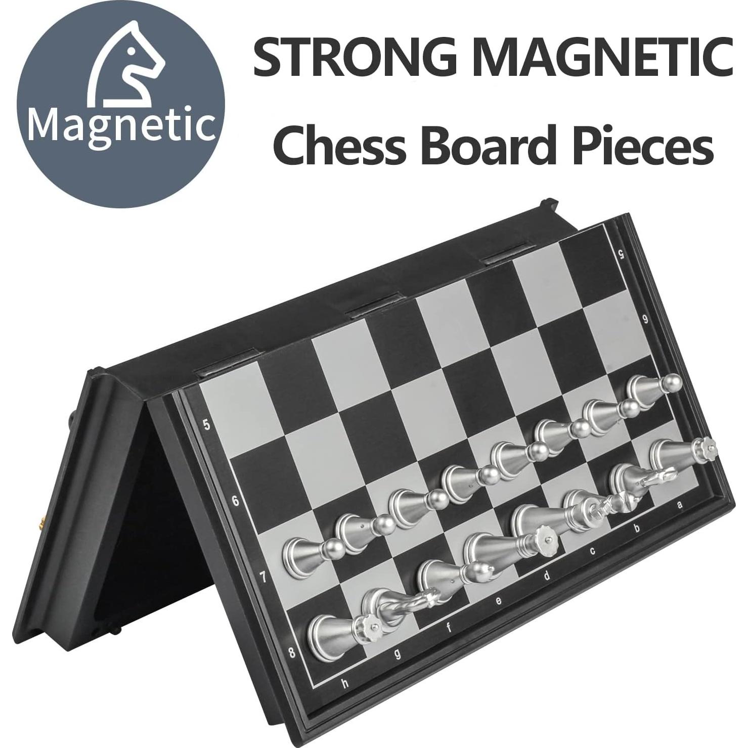 Juego de Ajedrez Magnético Portátil Vikutu 13 cm Plegable