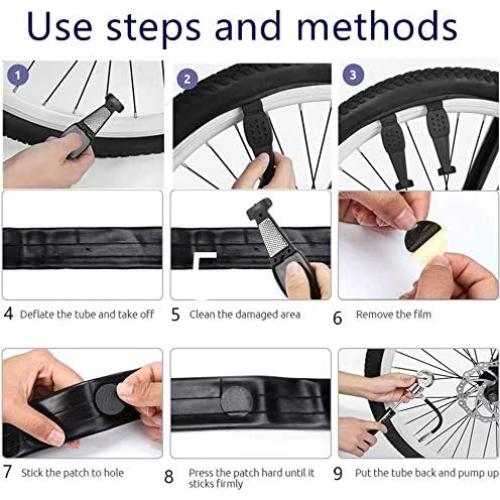 Kit de Reparación de Bicicleta YBEKI 10 en 1 con Bolsa Impermeable