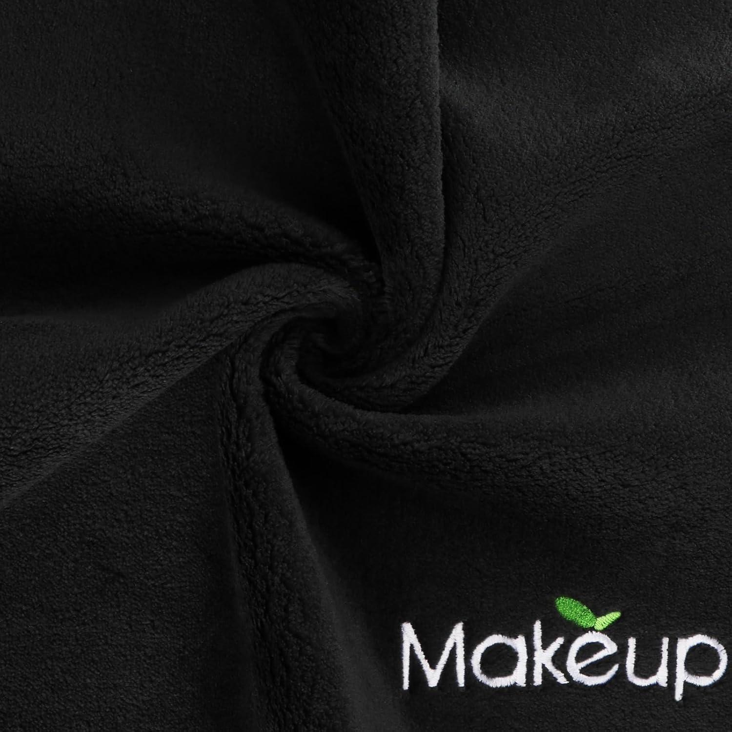 Paquete de 6 Paños Desmaquillantes Orighty Microfibra 33x33 cm Negro