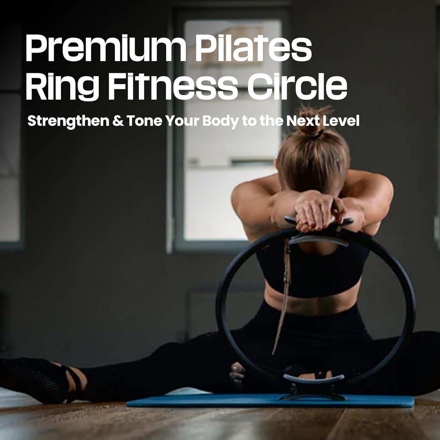 Anillo de Pilates DX Grandway con Mangos Antideslizantes - 38 cm