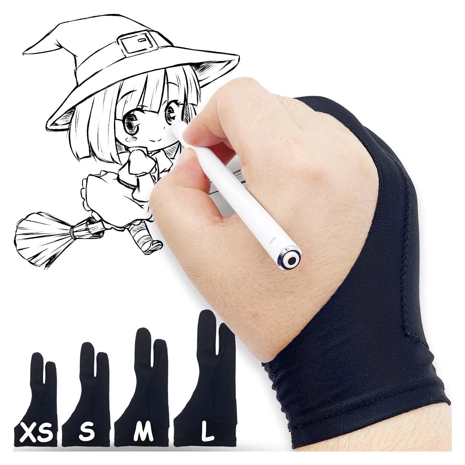 Guante de Dibujo Digital Timebetter - 2 Paquete, Tamaño M