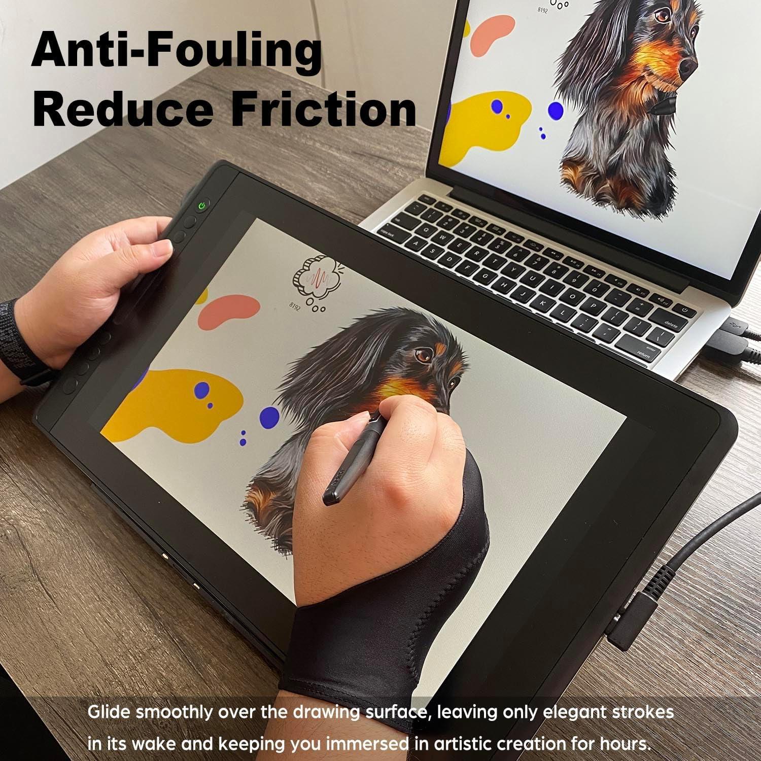 Guante de Dibujo Digital Timebetter - 2 Paquete, Tamaño M