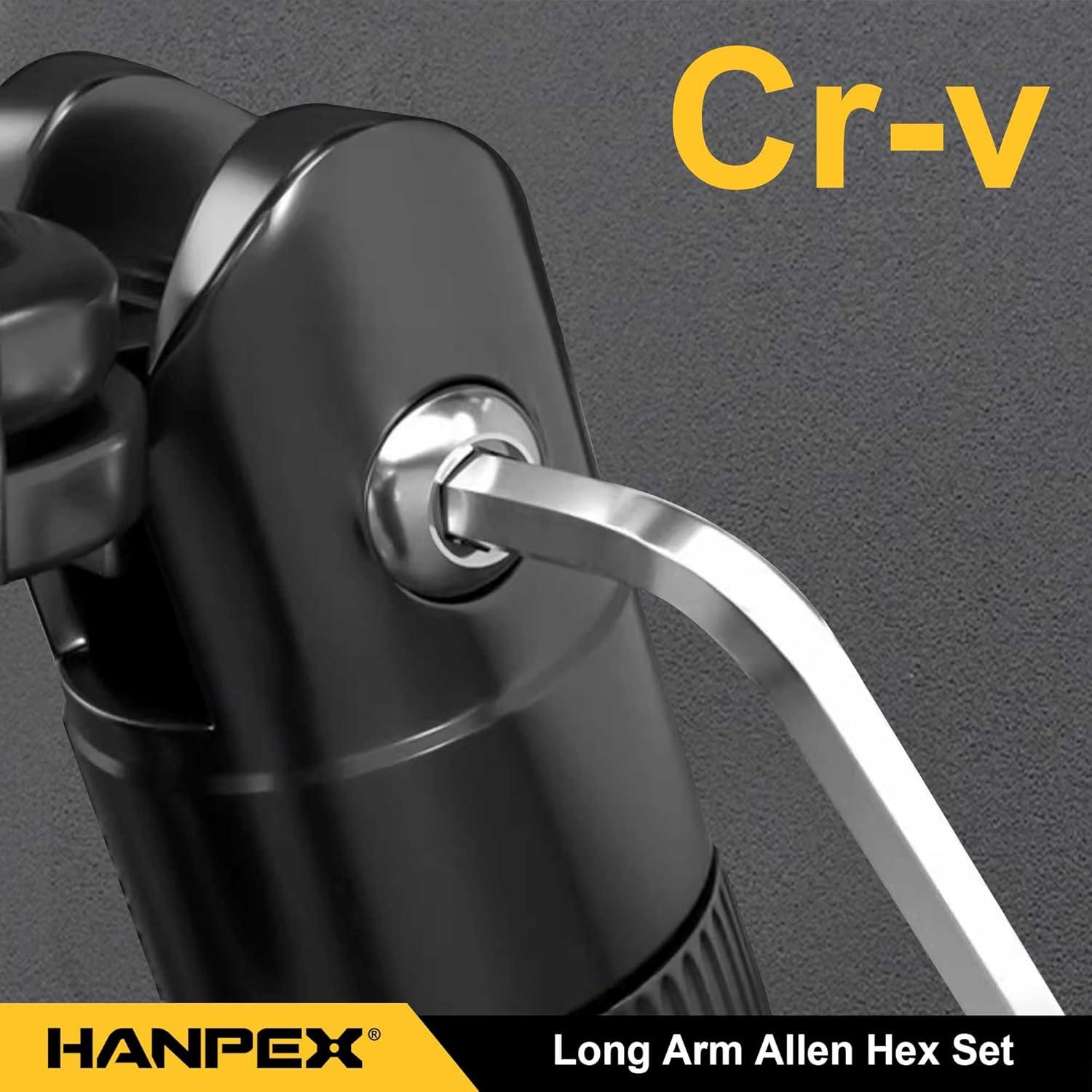 Juego de Llaves Hexagonales Allen Hanpex 9 Piezas Métricas