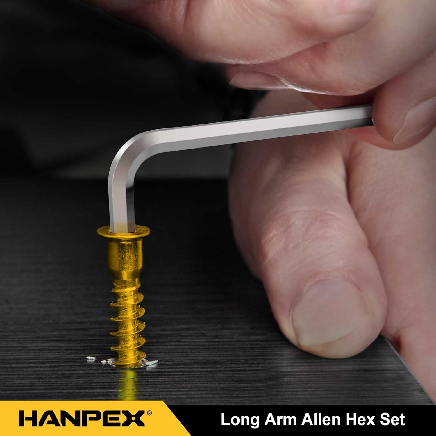 Juego de Llaves Hexagonales Allen Hanpex 9 Piezas Métricas