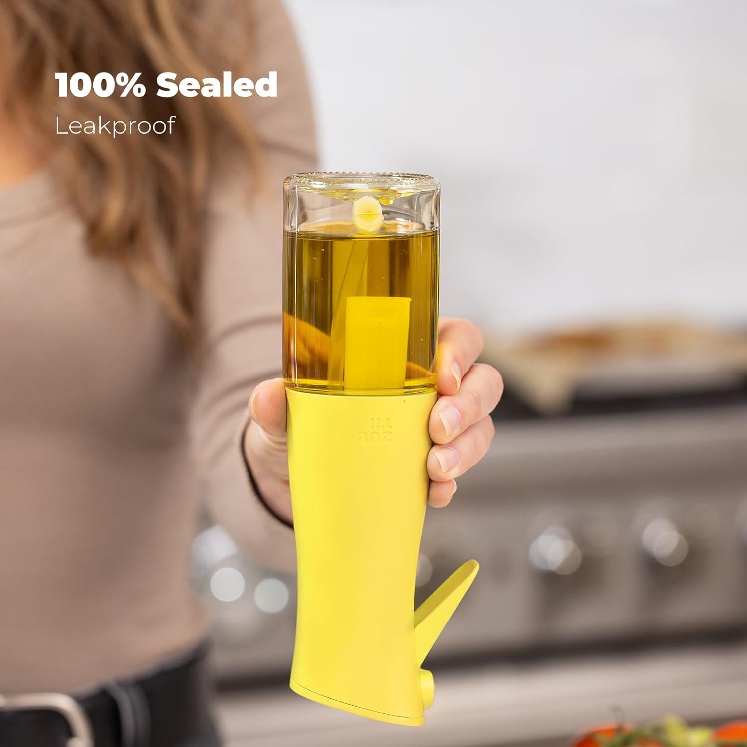 Rociador de Aceite Zuutii 170ml Amarillo Limón a Prueba de Fugas
